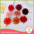 2015 high quality wholesale custom fabric flower brooch pins